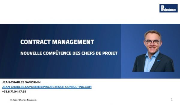 Contract management nouvelle competence du chef de projet
