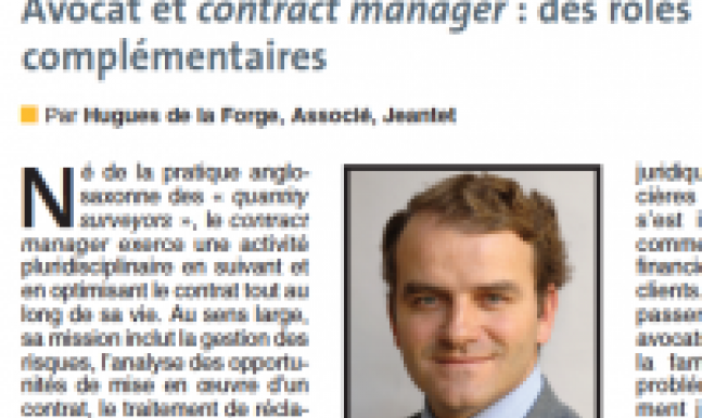 Avocat et contract manager