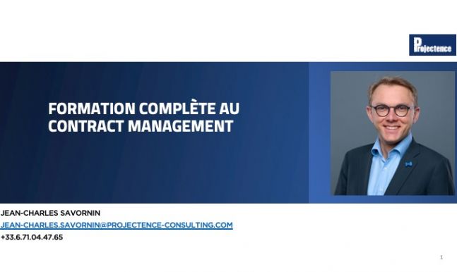 Nouvelle formation complète au contract management !