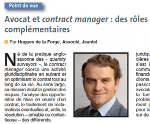 Avocat et contract manager contract management